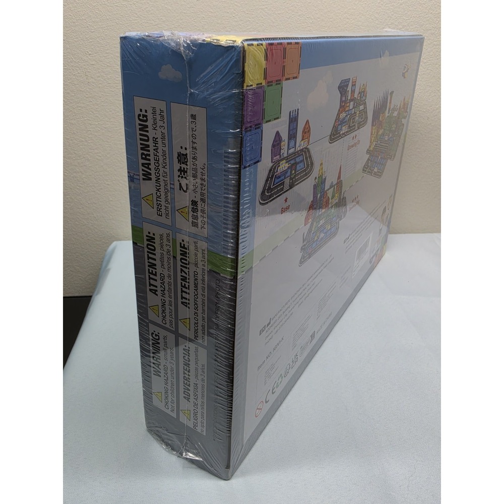 104 PCS Magnetic Tiles Road Set, STEM Construction Toys for Ages 3+ RB4 - Picture 5 of 5